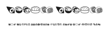 Sushi Sushi by Woodcutter — Dingbats Font — thumbnail 1