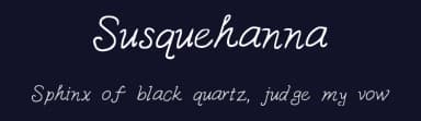 Susquehanna by Rebekah Sather — Script Handwritten Font — thumbnail 2