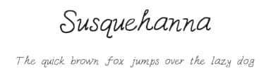 Susquehanna by Rebekah Sather — Script Handwritten Font — thumbnail 1
