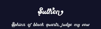 Suthen by Vultype — Script Handwritten Font — thumbnail 2