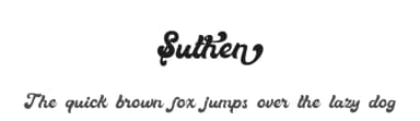 Suthen by Vultype — Script Handwritten Font — thumbnail 1