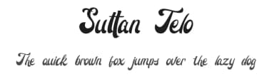 Suttan Telo by Aksoro 99 — Script Handwritten Font — thumbnail 1