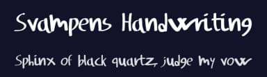 Svampens Handwriting by Martin Sørensen — Script Handwritten Font — thumbnail 2