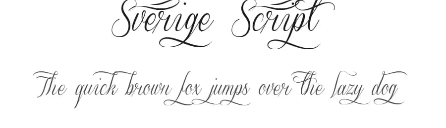Sverige Script by Måns Grebäck — Script Handwritten Font
