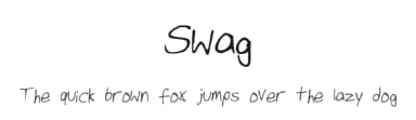 Swag by Will Bowman — Script Handwritten Font — thumbnail 1