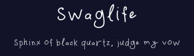 Swaglife by saly.aep — Script Handwritten Font — thumbnail 2