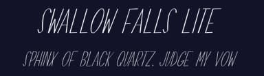Swallow Falls Lite by Zack VerVynck — Script Handwritten Font — thumbnail 2