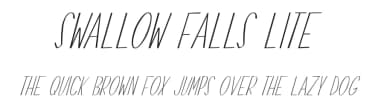Swallow Falls Lite by Zack VerVynck — Script Handwritten Font — thumbnail 1