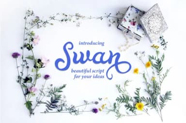 Swan Font by Etewut — Script Handwritten Font — thumbnail 1