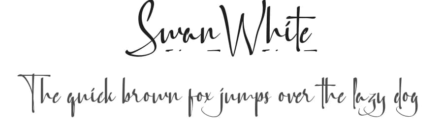 Swan White by NihStudio — Script Handwritten Font