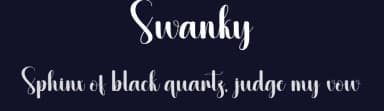 Swanky by Scratchones — Script Handwritten Font — thumbnail 2