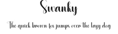 Swanky by Scratchones — Script Handwritten Font — thumbnail 1