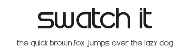 Swatch it by Samuel Park — Sans Serif Font