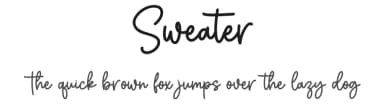 Sweater by Graphix Line Studio — Script Handwritten Font — thumbnail 1