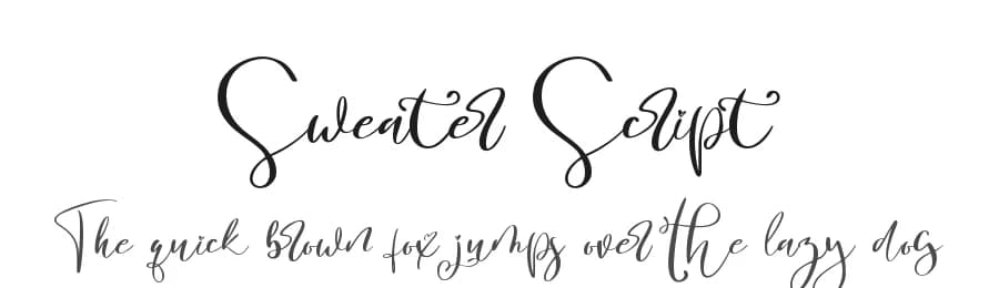 Sweater Script by Noftanti Studio — Script Handwritten Font