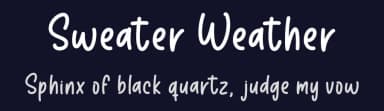 Sweater Weather by Graphix Line Studio — Script Handwritten Font — thumbnail 2