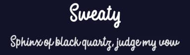 Sweaty by windestrian — Script Handwritten Font — thumbnail 2