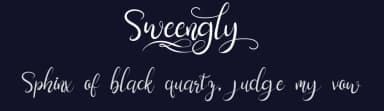 Sweengly by Naharstd — Script Handwritten Font — thumbnail 2