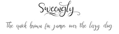 Sweengly by Naharstd — Script Handwritten Font — thumbnail 1