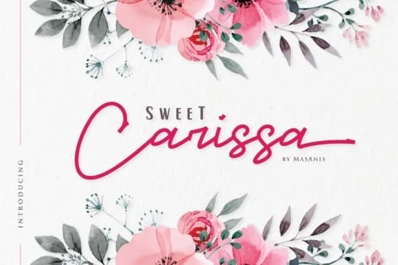 Sweet Carissa Font by Mas Anis — Script Handwritten Font