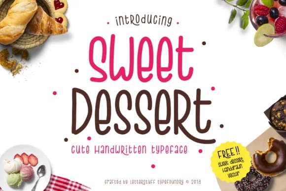 Sweet Dessert Font by herbanuts — Script Handwritten Font