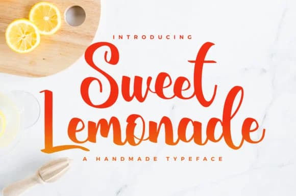 Sweet Lemonade Font by Damarletter — Script Handwritten Font
