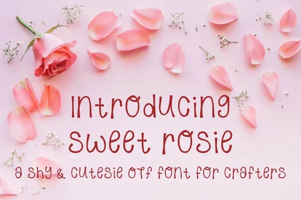 Sweet Rosie Font by Peace Love Craft — Script Handwritten Font