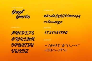 Sweet Sunrise Font by pandastock — Script Handwritten Font — thumbnail 2