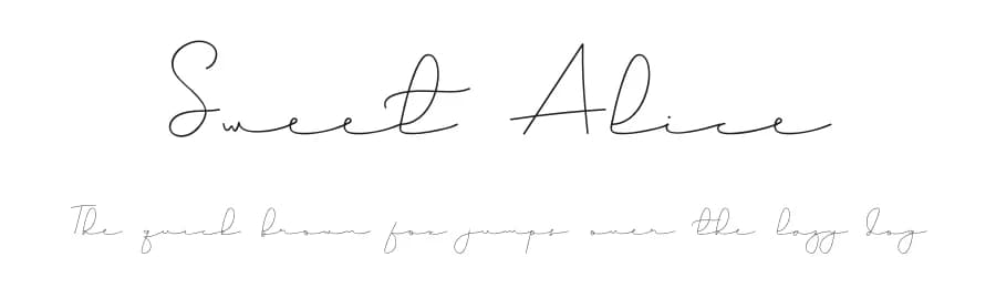Sweet Alice by Erik Studio — Script Handwritten Font