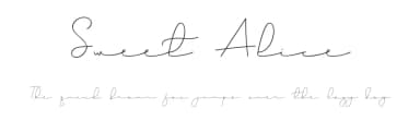 Sweet Alice by Erik Studio — Script Handwritten Font — thumbnail 1