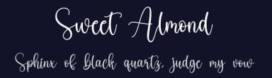 Sweet Almond by Scratchones — Script Handwritten Font — thumbnail 2