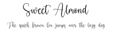 Sweet Almond by Scratchones — Script Handwritten Font — thumbnail 1