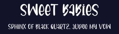 Sweet Babies by FreshtypeINK — Script Handwritten Font — thumbnail 2