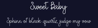 Sweet Baby by Shiddiq Art — Script Handwritten Font — thumbnail 2