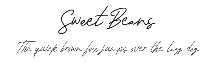 Sweet Beans by Typefactoryco — Script Handwritten Font
