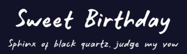 Sweet Birthday by Willetter Studio — Script Handwritten Font — thumbnail 2