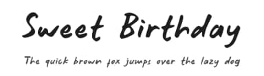 Sweet Birthday by Willetter Studio — Script Handwritten Font — thumbnail 1
