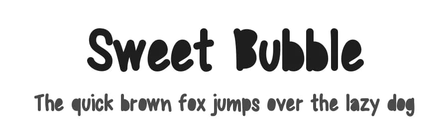 Sweet Bubble by Nina — Script Handwritten Font