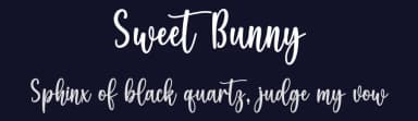 Sweet Bunny by Wahyu Studio — Script Handwritten Font — thumbnail 2