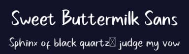 Sweet Buttermilk Sans by Craft Supply Co. — Script Handwritten Font — thumbnail 2