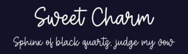 Sweet Charm by Graphix Line Studio — Script Handwritten Font — thumbnail 2