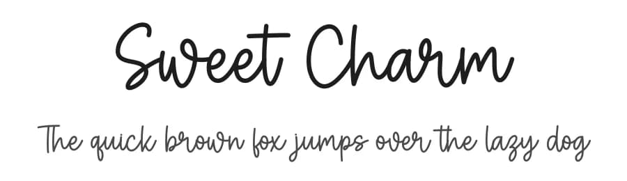 Sweet Charm by Graphix Line Studio — Script Handwritten Font