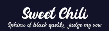 Sweet Chili by Shaped Fonts — Script Handwritten Font — thumbnail 2