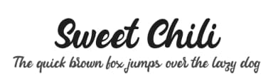 Sweet Chili by Shaped Fonts — Script Handwritten Font — thumbnail 1