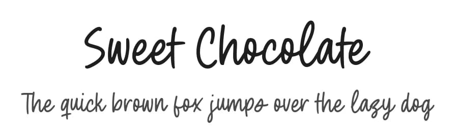 Sweet Chocolate by Letterative Studio — Script Handwritten Font