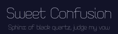 Sweet Confusion by Vinz — Sans Serif Font — thumbnail 2