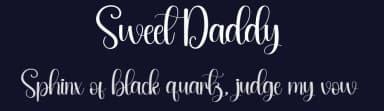 Sweet Daddy by Andi Moz — Script Handwritten Font — thumbnail 2