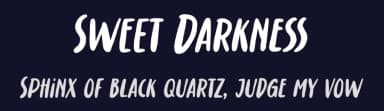 Sweet Darkness by Gassstype — Script Handwritten Font — thumbnail 2