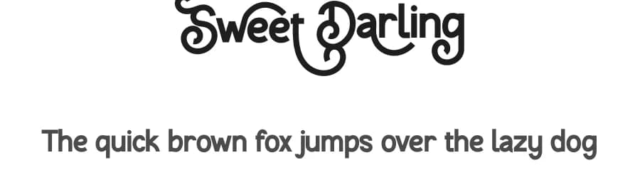 Sweet Darling by twinletter — Sans Serif Font