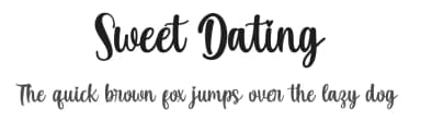 Sweet Dating by Pixesia Studio — Script Handwritten Font — thumbnail 1